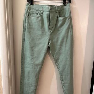 Loft Skinny High-Rise Jeans | Color - Mint | Size 28 | NWT